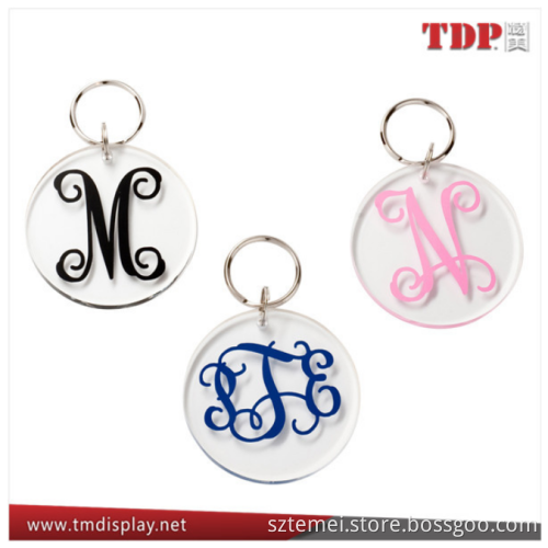 Manufacturer Acrylic custom acrylic keychain for Promotional Gifts